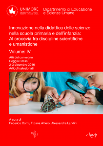 Innovazione nella didattica delle scienze nella scuola primaria e dell’infanzia