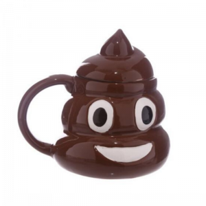 Tazza Mug Ceramica emoticon emoji  Cacca Poop per colazione