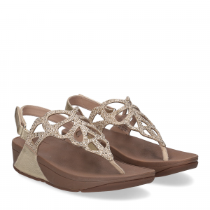 Fitflop Bumble Crystal sandal gold