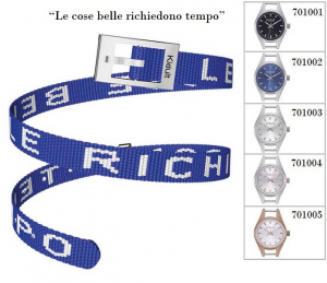 Kidult Cinturino-Bracciale Time Collection, Le cose belle.. tessuto blu