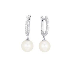 Mabina Orecchini Argento - Cerchietti con perle