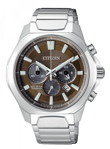 Citizen Crono Super Titanio 4320 Quadrante marrone