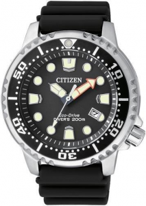 Citizen Diver's 200 Mt. (Quadrante nero, cinturino gomma)