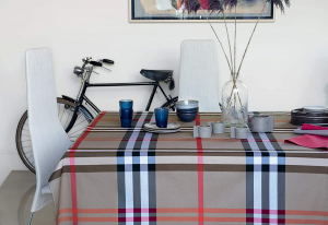 Bossi Casa Cucina Tablecloth 1367 Panama Cotton Yarn-dyed