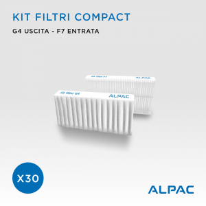 Kit ricambio filtri Compact - CONF. PROMO x30- per Alpac VMC Compact, Iki e Shu e Climapac VMC Compact, Aliante, Arias