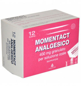 MOMENTACT ANALGESICO GRANULATO PER SOLUZIONE ORALE: FARMACO A BASE DI IBUPROFENE 400 MG