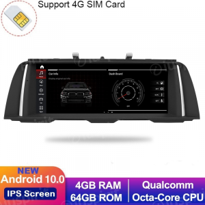ANDROID 10 navigatore per BMW Serie 5 F10, F11 2011-2012 Sistema originale CIC 10.25 pollici WI-FI GPS 4G LTE Bluetooth MirrorLink 4GB RAM 64GB ROM