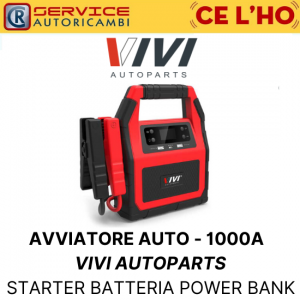 STARTER AVVIATORE AUTO PORTATILE - 1000A VIVI AUTOPARTS BATTERIA POWER BANK