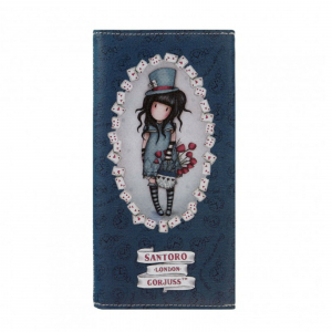 GORJUSS portafoglio donna in eco-pelle stampata 10x19 cm by SANTORO THE HATTER