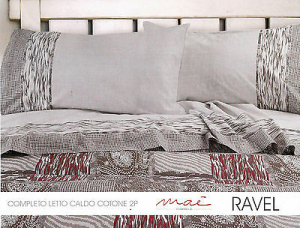 Completo lenzuola invernale in caldo cotone di Mae set letto Matrimoniale Ravel