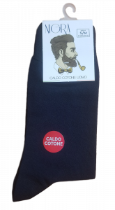 Calza lunga 6 paia, Calzettoni Uomo in Caldo Cotone. NIGRA LONDON Made in Italy
