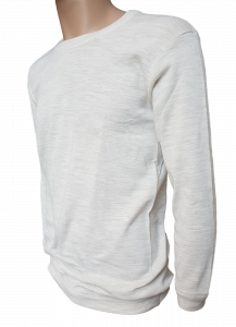 T-Shirt Maglietta Manica Lunga girocollo Uomo 85% Lana 15% Acrilico Art.100 GAIA