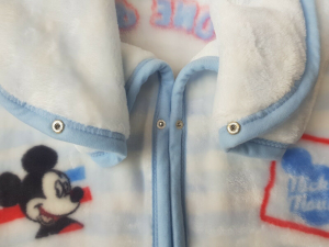 Baby Sac Sacco neonato Copertina in Pile con zip 95x85 cm. DISNEY MICKEY MOUSE