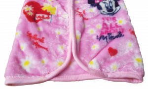 Baby Sac Sacco neonato Copertina in Pile con zip 95x85 cm. DISNEY MINNIE -XU0200