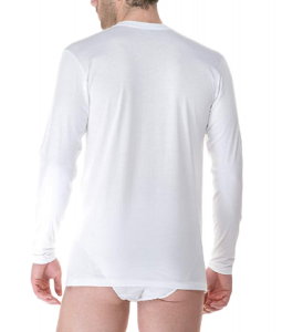 T-Shirt Maglietta intima 100% Cotone Manica Lunga girocollo Uomo FRAGI AMERICA
