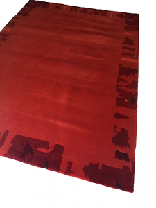 WISSENBACH - LHOTSE 1524 rot Tappeto tessuto a mano 170x240 - 4,08mq Terra siena