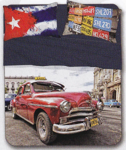 RIVIERA, CUBA. Completo Lenzuola, Copriletto. Singolo, 1 Piazza. Stampa Digitale