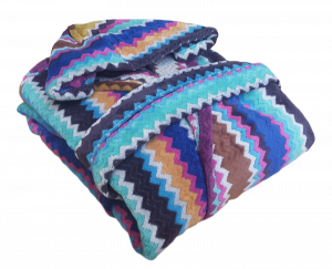 MISSONI HOME - VIVIAN. Accappatoio in Spugna con cappuccio. 100% Puro Cotone.