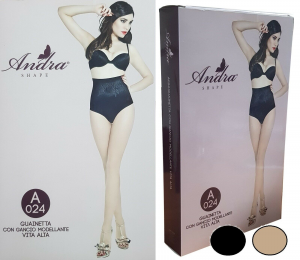 ANDRA A024. Guaina vita alta gancio guainetta modellante snellente Lingerie Donna