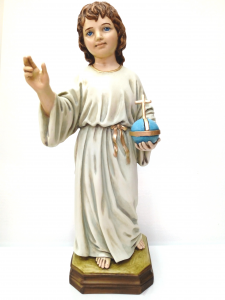 Statua in marmo-resina Gesù Bambino della Strenna cm. 25 prodotto da LLL Landi Made in Italy