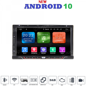 ANDROID 10 6.9 pollici navigatore autoradio 2 DIN universale GPS DVD USB SD WI-FI Bluetooth Mirrorlink