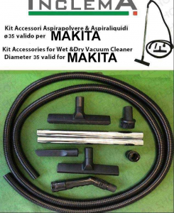 KIT tubo flessibile e Accessori Vacuum Cleaner & Aspiraliquidi ø35  (tubo diametro 32) valid for BOSCH