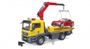 BRUDER 03750 - Camion di soccorso stradale MAN TGS con Roadster + Lampeggianti (02802)