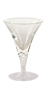 Glass blown Ice cream cup Transparent (6pcs)