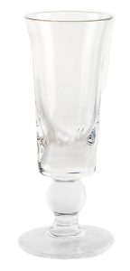 Glass blown Ice cream cup transparent (6pcs)