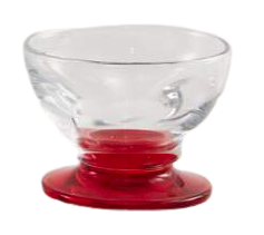 Eis Gläser Trasparent Rot (6stck)