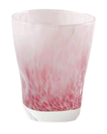 Bicchiere acqua Venezia bianco latte e graniglia colorata (12pz)