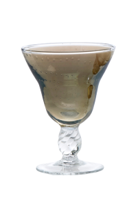 Glass blown Ice cream cup Metal Grey (6pcs)
