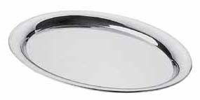 Oval stainless steel tray (1pcs)