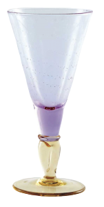 Eis Gläser Flieder Gelb (12 Stück)