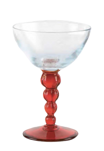 Eis Gläser  Transparent Rot (6 Stück)