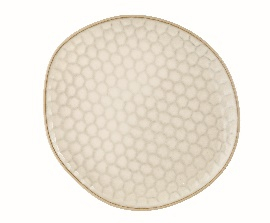 Beige Dessert Plate - Stoneware