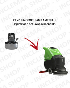 CT 40 B Motore aspirazione Acustek LAMB AMETEK per Lavasciuga IPC - 24 V 421 W