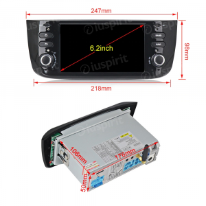 ANDROID 10 autoradio navigatore per Fiat Punto Evo Fiat Street / Lounge 2010-2015 GPS USB SD WI-FI Bluetooth