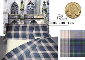 Double sheets with pillowcases Bossi Casa EDIMBURGH 4021 blue