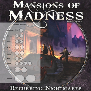 Mansions of Madness 2nd Ed. Recurring Nightmares Clear Bases (x26)
