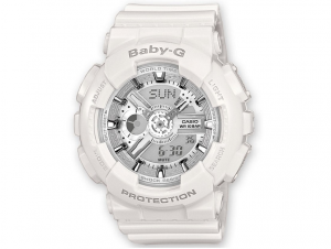 Casio BABY-G multifunzione, bianco dettagli silver