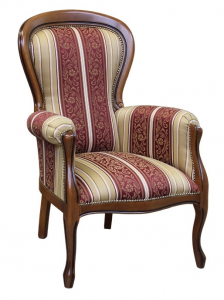 Upholstered armchair Louis Philippe style