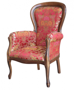 Upholstered armchair Louis Philippe style