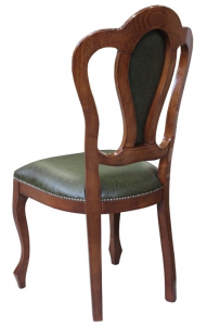 Classic chair with leather