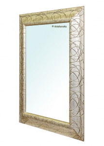 Golden leaf mirror