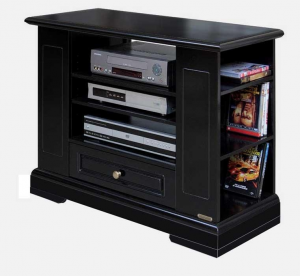 Black tv stand cabinet plus