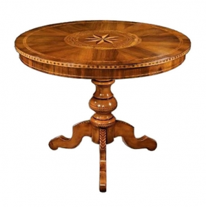 Inlaid round table 90 cm