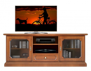Living room entertainment cabinet in wood
