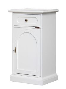 Lacquered side cabinet 1 door 1 drawer