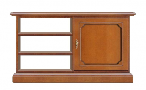 TV stand unit with door and shelves